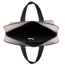 LOREM Men Grey Textured Laptop Bag image 3