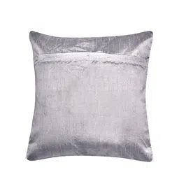 Alina decor Grey & White Set of 2 Embellished Square Cushion Covers image 3