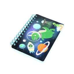Smily Kiddos Kids Black & Green Dino Printed Spiral Notebook image 5