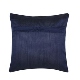 Alina decor Navy Blue & White Set of 2 Abstract Square Cushion Covers image 3