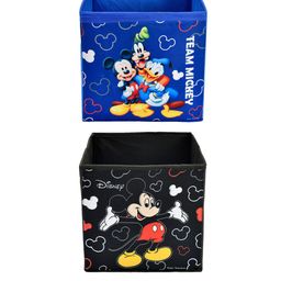 Kuber Industries Set Of 2 Disney Printed Foldable Storage Boxes With Handles image 2