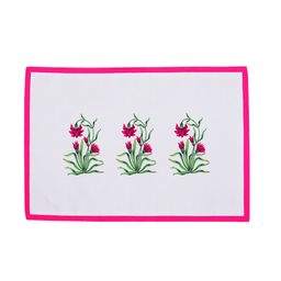 SEJ by Nisha Gupta Set of 4 Multicoloured Printed Table Placemats image 3