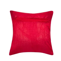 Alina decor Red & White Set of 2 Embellished Square Cushion Covers image 3