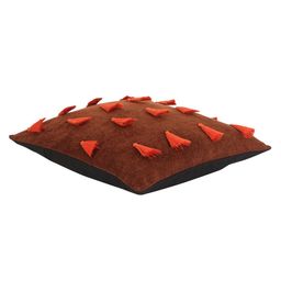 Mezposh Rust Set of Single Solid Square Cushion Covers image 4