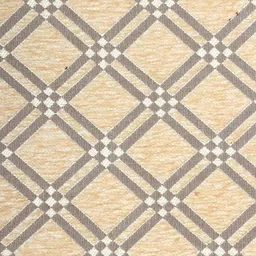 BELLA TRUE Cream & Grey Set of 5 Checked Square Cushion Covers image 2