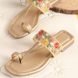 Anouk Women Printed Ethnic Open Toe Flats-image-72