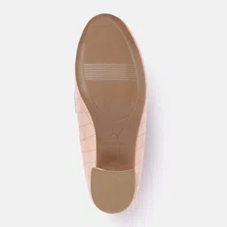 Allen Solly Croc-Textured Embellished Upper Block Pump Heels image 3