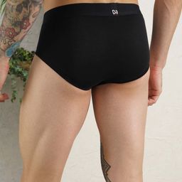 DaMENSCH Men DEO-SOFT Deodorizing Micro Modal Solid Briefs DAM-1-B-PACK-3-WB image 3