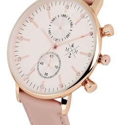 Mast & Harbour Unisex Peach-Coloured Analogue Watch MFB-PN-SNT-C01 image 5