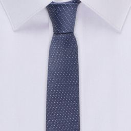 MUTAQINOTI Men Dotted Pattern Silk Formal Accessory Gift Set image 2