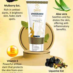 7 DAYS Feel Of Nature Underarm Whitening Cream With Mulberry Extract - 100g image 5