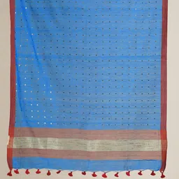 Taavi Woven Design Handloom Sustainable Dupatta with Sequinned image 3