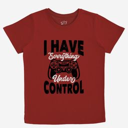 x2o Boys Typography Printed Cotton T-shirt-image-85