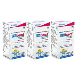 Dr. Morepen Intebact Insta 2 Bn Probiotic,  6 sachets/pack  Delicious Vanilla (Pack of 3) -image-4