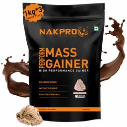 Nakpro Perform Mass Gainer,  2.2 lb  Chocolate Cream (Pack of 3) -image-21