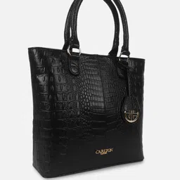 Carlton London Animal Textured Structured Handheld Bag image 4