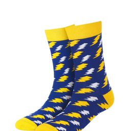 Dynamocks Unisex Pack of 2 Multicoloured Patterned Calf-Length Socks image 4