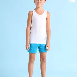 U.S. Polo Assn. Kids Boys Pack of 2 White Solid Innerwear Vests IKVAWHTP2S-image-14