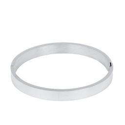 Yellow Chimes Men Rhodium-Plated Silver-Toned Stainless Steel Rhodium-Plated Kada Bracelet-picture-10