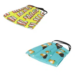 LIVE IT SAFE Unisex Pack Of 2 Printed 4-Ply Cotton Reusable Anti-Pollution Cloth Face Masks With Nano Technology image 2