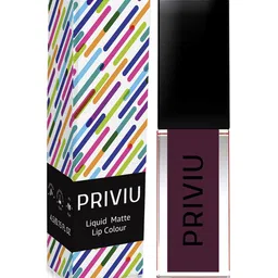 PRIVIU All Day Matte Liquid Lipstick 4.5 ml - Alluring Plum 441 image 4