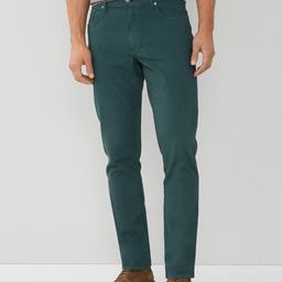 HACKETT LONDON Men Mid-Rise Zip Flat-Front Cotton Regular Trouser-image-92