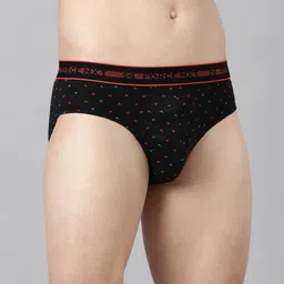 Force NXT Men Pack Of 2 Conversational Printed Pure Cotton Briefs MNFF-116-R3-A-C3-2 image 4