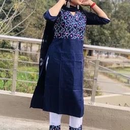 KALINI Women Embroidered Regular Mirror Work Kurta with Trousers & With Dupatta image 2
