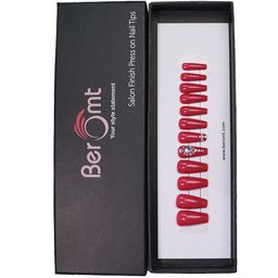 BEROMT Salon Finish Bridal & Party Press-On False Nail Tips Kit - Shade 657-10
