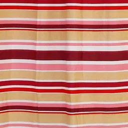 Dekor World Multicoloured Set of 2 Striped Window Curtain image 4