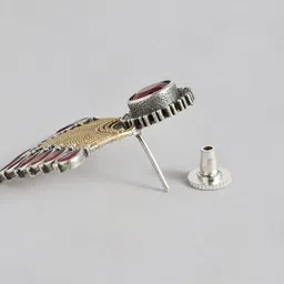 AITIHYA Gold-Plated Artificial Stones Geometric Studs image 4