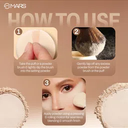 MARS Born To Bake Setting Powder With Oil Control Matte Finish - 8g - Vanilla Extract image 2