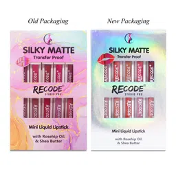 Recode Set Of 10 Silky Matte Transfer Proof Mini Liquid Lipstick 1.25 ml Each image 2