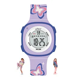 Spiky Kids Water Resistance Digital Multi Function Automatic Watch SPKEVA15_C4_PUR-4