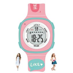 Spiky Kids Water Resistance Digital Multi Function Automatic Watch SPKEVA15_C3_PNK-3