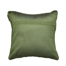 ROMEE Green Set of 5 Self Design Rectangle Cushion Covers image 3