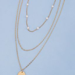 Carlton London Set of 2 Gold-Plated Pearl Layered Necklace-18