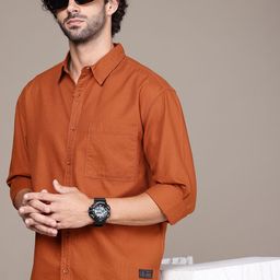The Roadster Lifestyle Co. Men Relaxed Fit Pure Cotton Casual Shirt-image-86