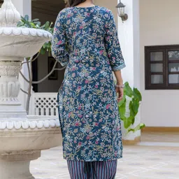 KALINI Selection Of 2 Ethnic Motifs Printed Anarkali Kurta With Trouser And Dupatta image 5