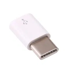Micro USB-B (Female) to USB Type C (Male) Converter Adapter for Raspberry Pi 4-White-2