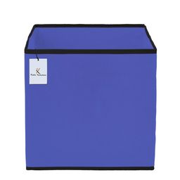 Kuber Industries 4 Pieces Blue Solid Foldable Storage Replacement Drawers with Handles image 2
