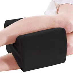 Kuber Industries Black Memory Foam Orthopedic Knee Support Pillow for Side Sleepers image 5