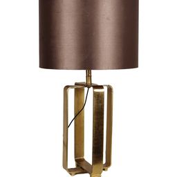 Grated Ginger Copper-Toned Self Design Contemporary Table Lamp with Shade image 5