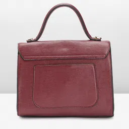 Allen Solly Textured PU Structured Satchel image 3