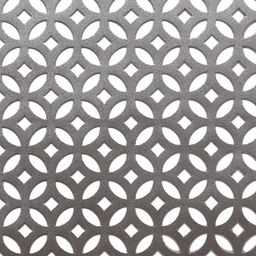 Kuber Industries Set of 6 Silver-Toned Geometric Pattern PVC Soft Leather Dining Table Mat image 4