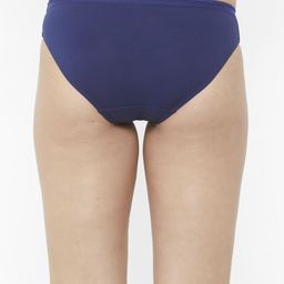 SOIE Pack of 3 Mid Rise Medium Coverage Solid and Printed Cotton Stretch Briefs image 4