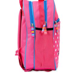Kuber Industries Kids Pink & White Minnie Mouse Printed Waterproof Backpack image 4