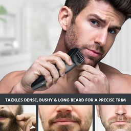 Lifelong Precision Beard Trimmer Kit with Multiple Length Settings - Black image 2