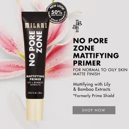 MILANI No Pore Zone Mattifyng Face Primer with Lily & Bamboo Extracts image 3