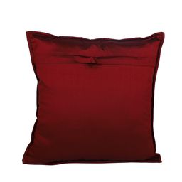 eyda Cream-Coloured & Red Set of 2 Applique Square Cushion Covers image 3